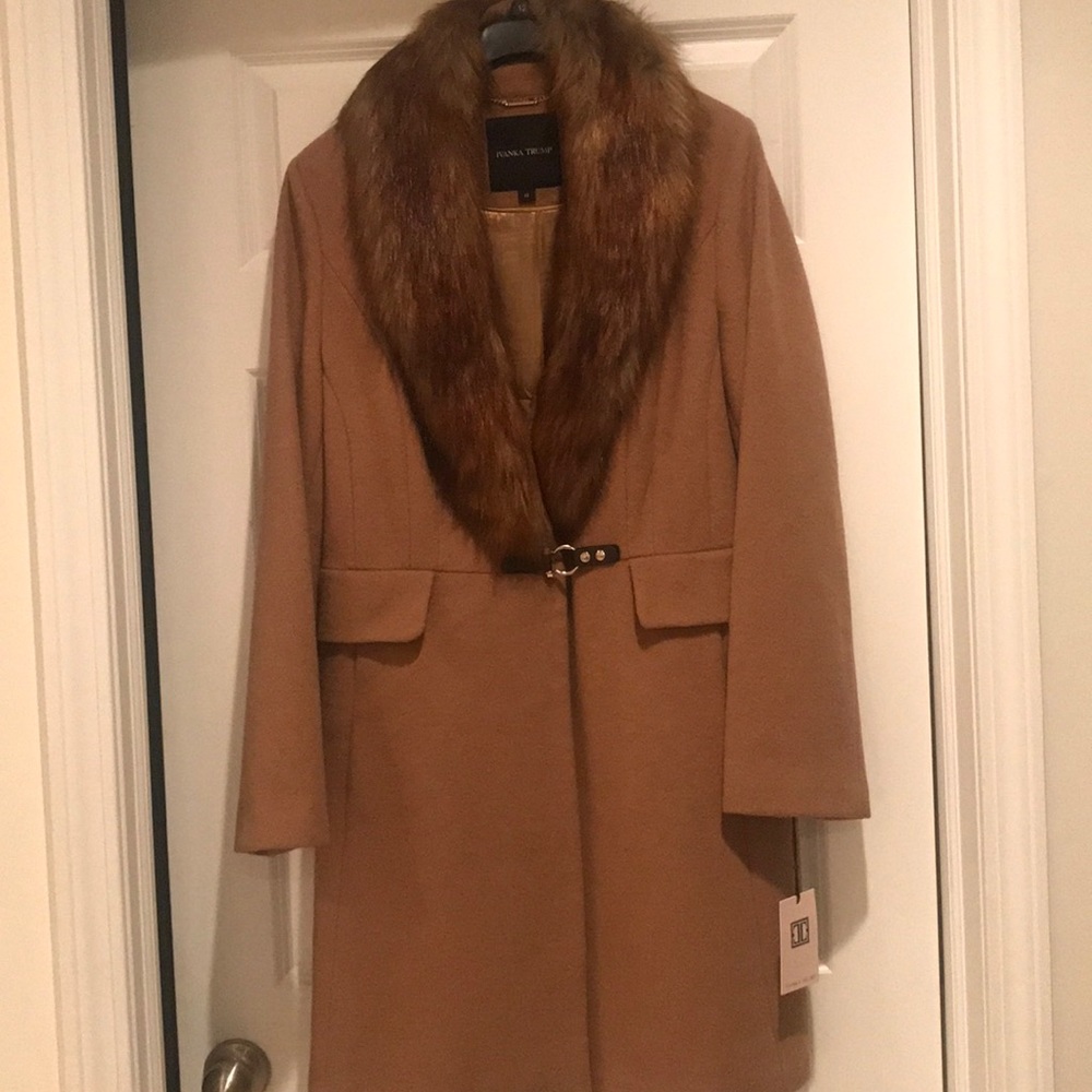 Fur collar winter coat